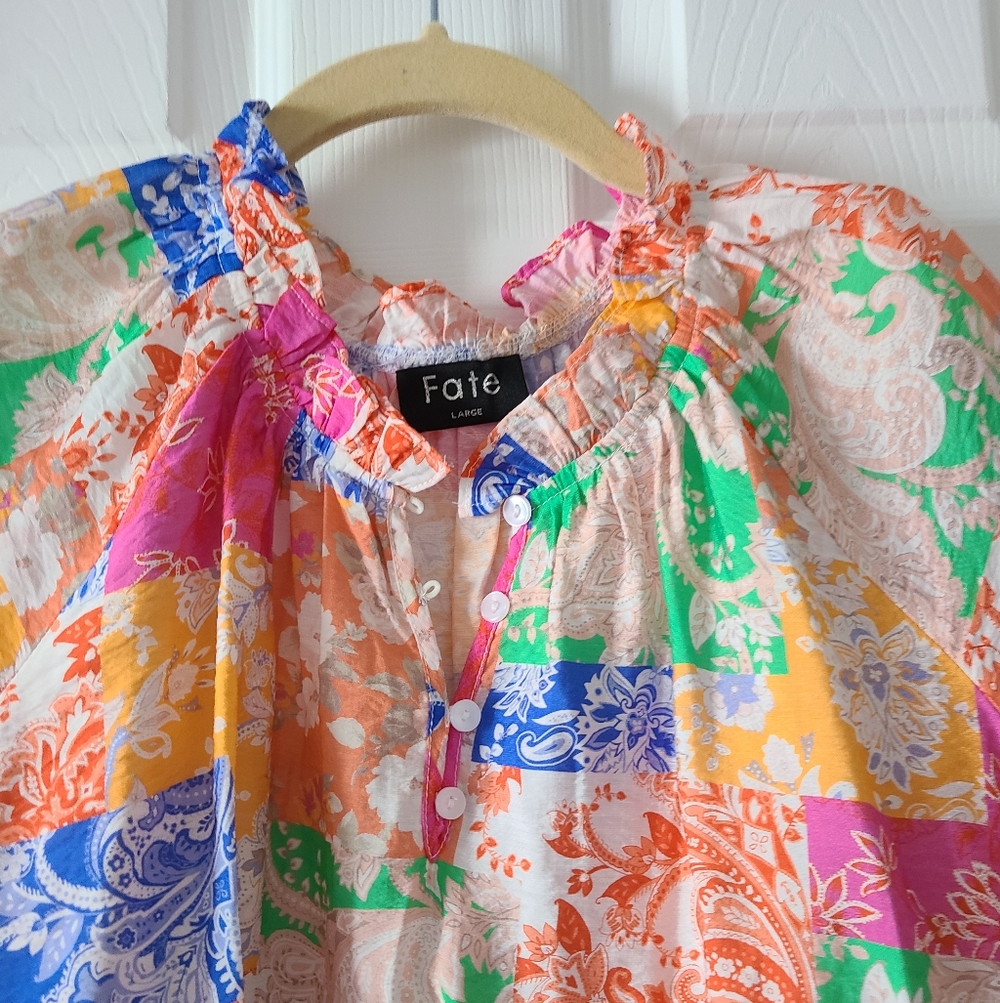 Fate Boho Patchwork Top - Picture 2 of 5